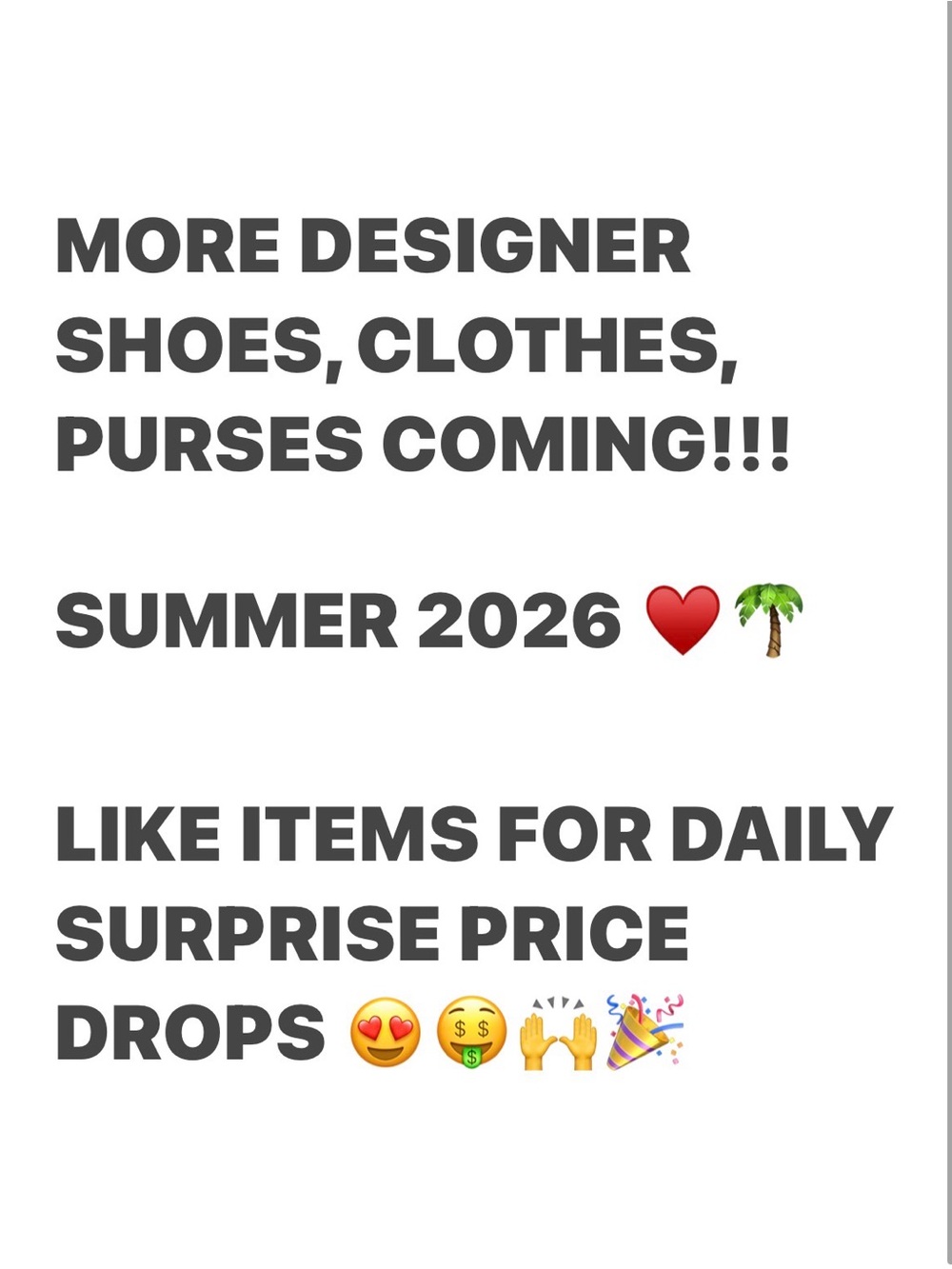 Summer 2026 Promotional Graphic - White Background with Black Text